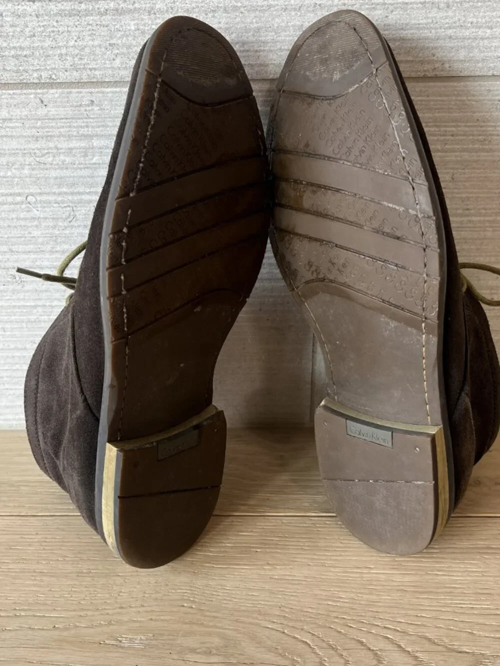 Calvin Klein Wilson Brown Suede Men's Loafers Size 10M F4115